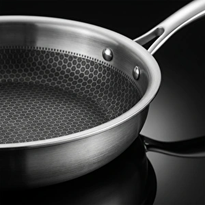 Jumbo Gourmet 3PLY İndüksiyon Tabanlı Çelik Tava 24 cm görseli 5