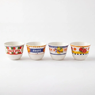 Baci Milano Dolce Vita 6’lı Arabic Cup 6 cm Porselen