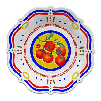 Baci Milano Dolce Vita Tomatos 6'lı Çukur Tabak 23,5 cm Melamin