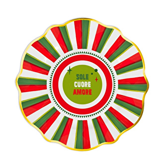 Baci Milano Dolce Vita 6'lı Amore Pasta Tabağı 21 cm Porselen