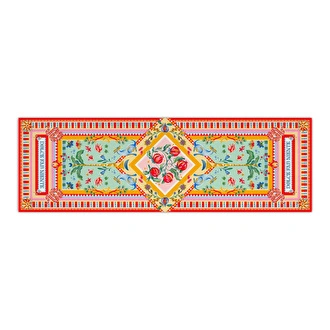Baci Milano Dolce Far Niente Nar Desenli Renkli Pamuklu ve Polyester Runner 48 x 150 cm