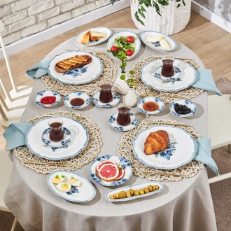 Karaca Nostalji 32 Parça 6 Kişilik Kahvaltı Takımı