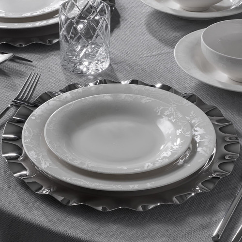 Jumbo Lily 24 Parça 6 Kişilik Bone Yemek Takımı