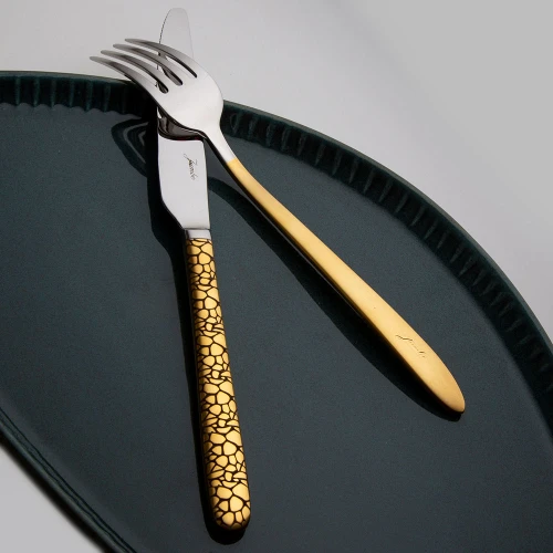Jumbo 9400 Safari Gold 12 Kişilik 84 Parça Çatal Kaşık Bıçak Takımı