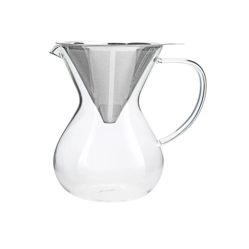 Jumbo Jumbo Glory 850 Ml Çelik Süzgeçli Cam Kahve Demleme Ekipmanı