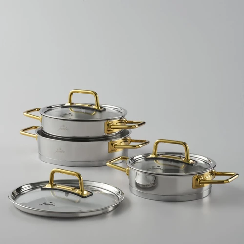 Jumbo Jumbo Assos 6 Parça Titanyum Gold Midi Sahan Seti