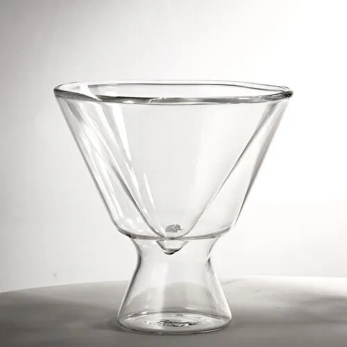Jumbo Glory 2'Li Double Wall Çift Cidarlı V Bardak ve Tatlı Sunum Kasesi 150 Ml