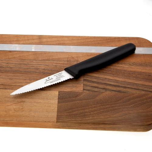 Jumbo Jumbo Practico Alman Çeliği Black Tırtıklı Soyma Bıçağı - 9cm