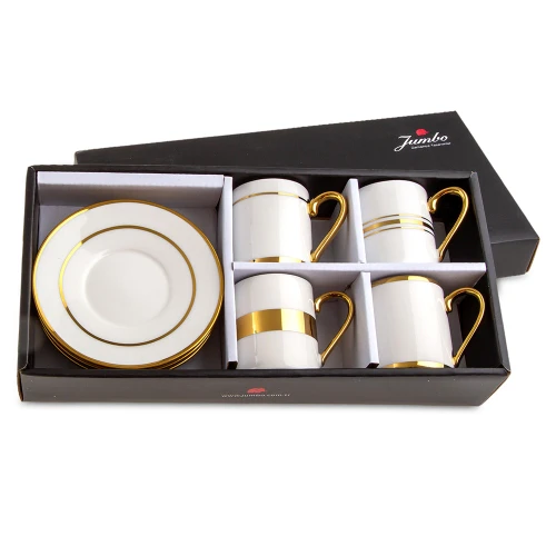 Jumbo Jumbo Luces Gold 4 Kişilik Kahve Fincan Takımı