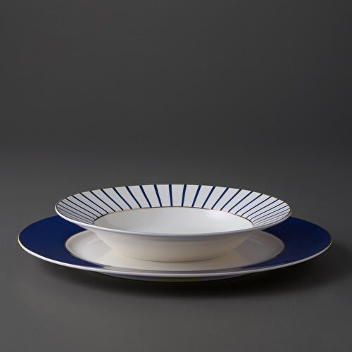 Jumbo Navy 24 Parça 6 Kişilik Yemek Takımı Blue