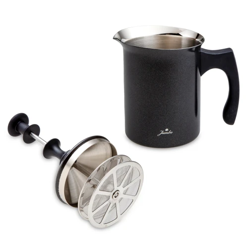 Jumbo Jumbo Timeless Venti Siyah Çelik Süt Köpürtücü 400 ml