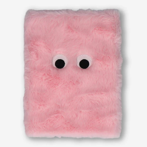 Flying Tiger Copenhagen Pembe Peluş Çizgisiz A5 Defter