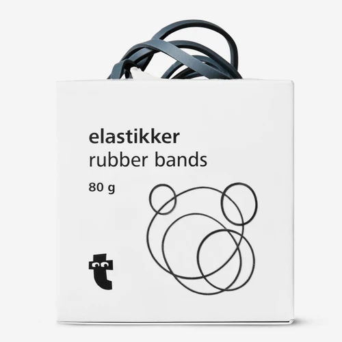 Flying Tiger Copenhagen Gri Renkte Küçük ve Büyük Lastik Bantlar