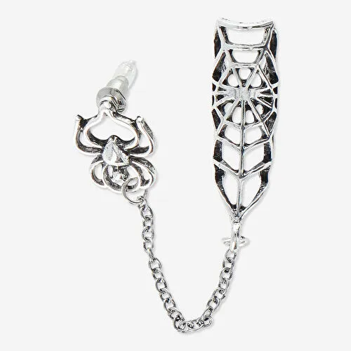 Flying Tiger Copenhagen Örümcek Şeklinde Metal Küpe