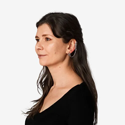 Flying Tiger Copenhagen Örümcek Şeklinde Metal Küpe