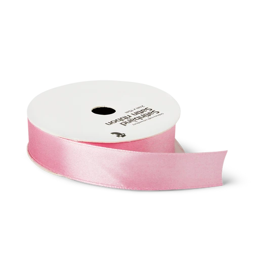 Flying Tiger Copenhagen Pembe Saten Kurdele 2 cm x 15 m