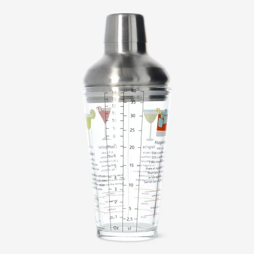 Flying Tiger Copenhagen Tarifli Cam Shaker 430 ml