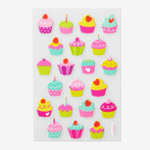 Flying Tiger Copenhagen Cupcake Şekilli Sticker Seti
