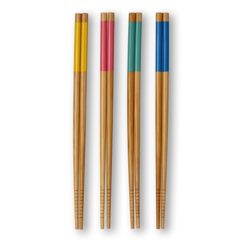 Flying Tiger Copenhagen 4'lü Çok Renkli Bambu Chopstick Seti