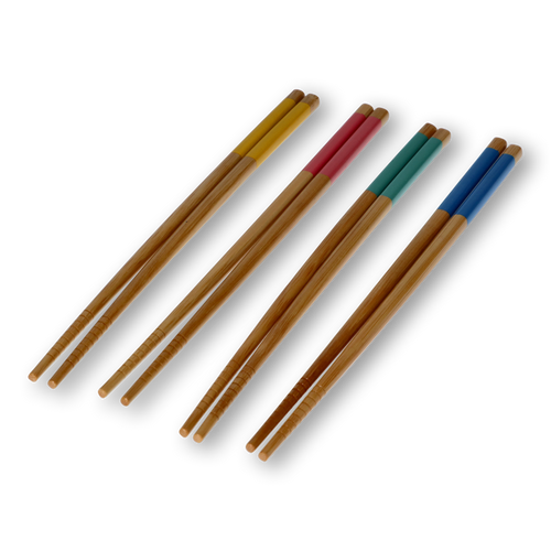 Flying Tiger Copenhagen 4'lü Çok Renkli Bambu Chopstick Seti