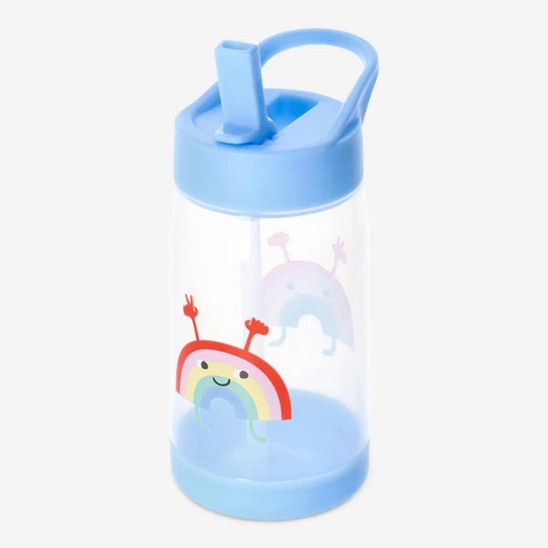 Flying Tiger Copenhagen Gökkuşağı Desenli Mavi Matara 420 ml