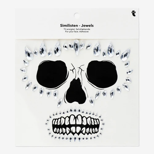 Flying Tiger Copenhagen Işıltılı Gri Yüz Taşı Stickerları