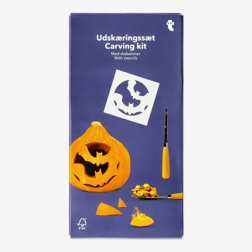Flying Tiger Copenhagen 3'lü Halloween Balkabağı Oyma Seti