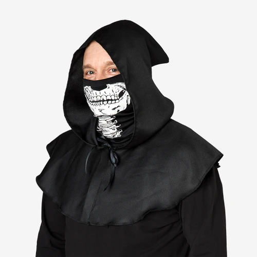 Flying Tiger Copenhagen Siyah Pelerin ve İskeletli Bandana Seti