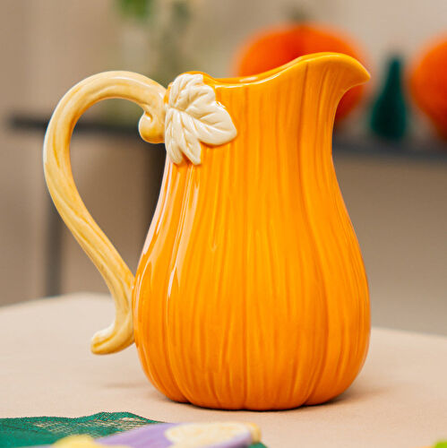 Flying Tiger Copenhagen Balkabağı Süslü Saplı Sürahi 800 ml