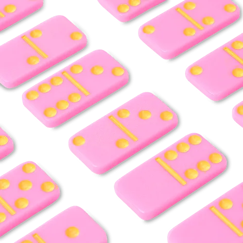 Flying Tiger Copenhagen Kutulu Pembe Domino Seti