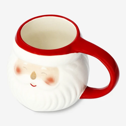 Flying Tiger Copenhagen Kırmızı Beyaz Noel Baba Şeklinde Kupa 400 ml