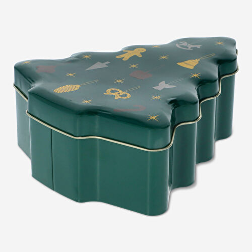 Flying Tiger Copenhagen Çam Ağacı Şekilli Metal Kurabiye Kutusu Flying Tiger Copenhagen Çam Ağacı Şekilli Metal Kurabiye Kutusu