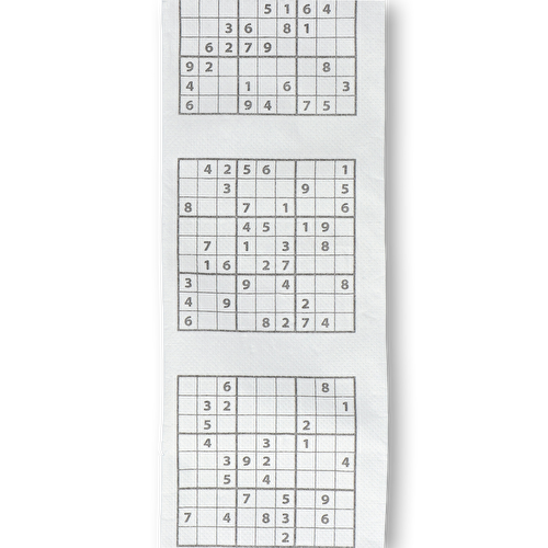 Flying Tiger Copenhagen Sudoku Desenli Beyaz Tuvalet Kağıdı