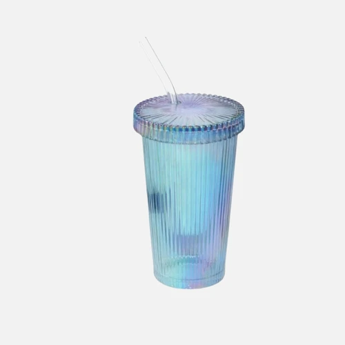 Flying Tiger Copenhagen Kapaklı ve Pipetli İçecek Kavanozu