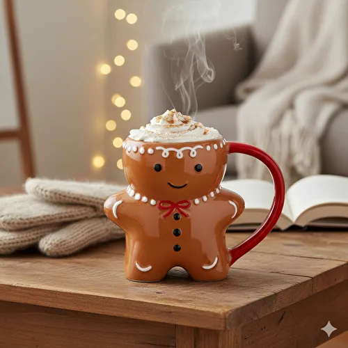 Flying Tiger Copenhagen Kurabiye Adam Şeklinde Seramik Kupa 360 ml