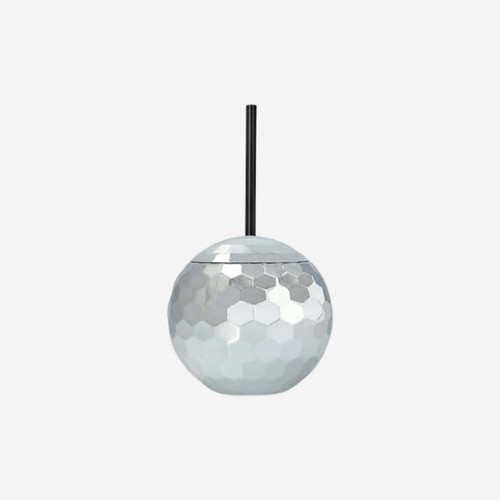 Flying Tiger Copenhagen Disko Topu Şeklinde Pipetli Bardak