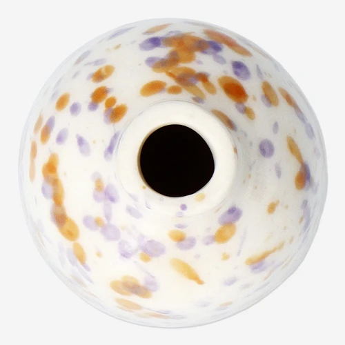 Flying Tiger Copenhagen Desenli Bej Mini Seramik Vazo 8,5 cm