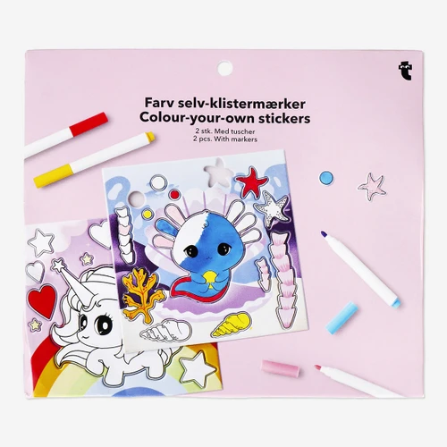 Flying Tiger Copenhagen 2'li Kendin Boya Dokulu Sticker Seti