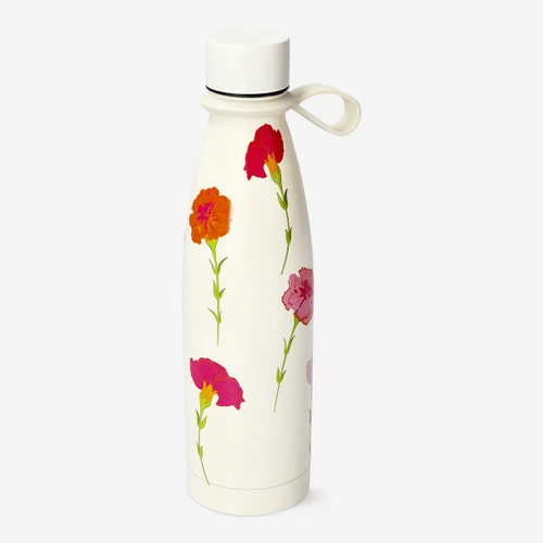 Flying Tiger Copenhagen Çiçek Desenli Paslanmaz Çelik Su Şişesi 480 ml