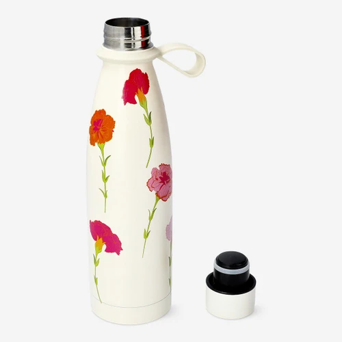 Flying Tiger Copenhagen Çiçek Desenli Paslanmaz Çelik Su Şişesi 480 ml
