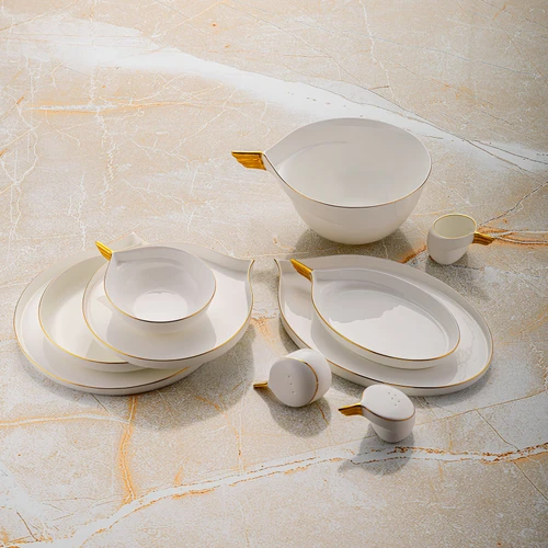 Jumbo Jumbo Goddess Gold 61 Parça 12 Kişilik Yemek Takımı
