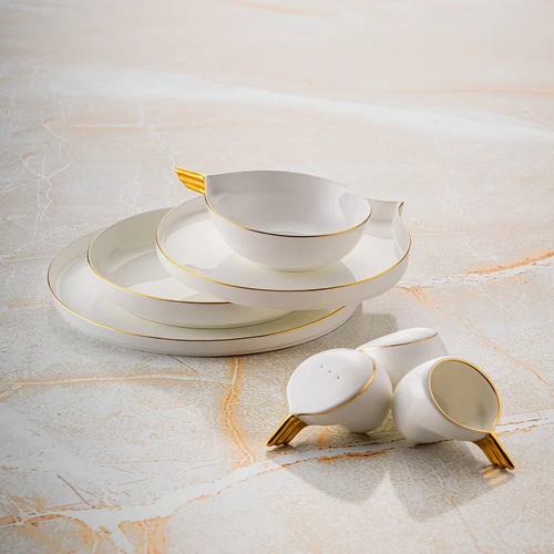 Jumbo Jumbo Goddess Gold 61 Parça 12 Kişilik Yemek Takımı