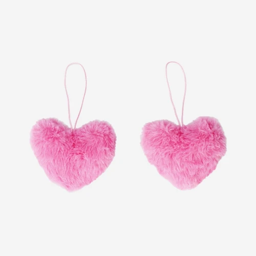 Flying Tiger Copenhagen Pembe Peluş Kalp