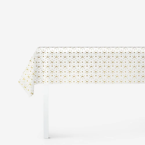 Flying Tiger Copenhagen Gold Ay Yıldız Desenli Masa Örtüsü 145 cm x 225 cm