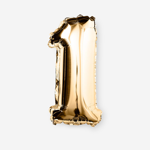 Flying Tiger Copenhagen 1 Numaralı Gold Folyo Balon