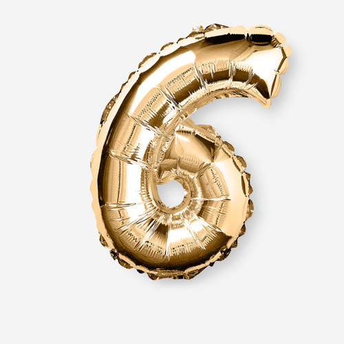 Flying Tiger Copenhagen 6 Numaralı Gold Folyo Balon
