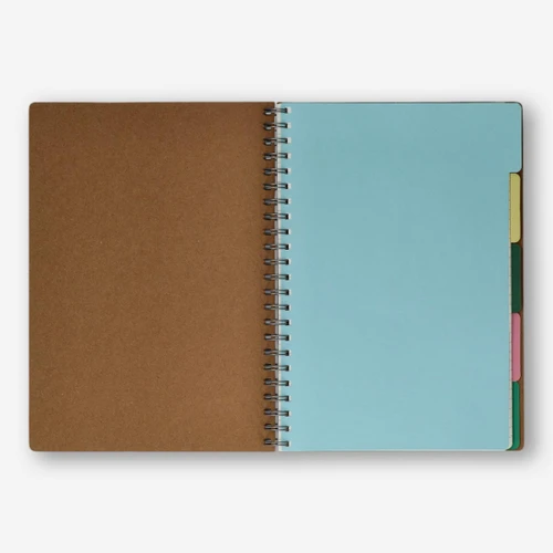 Flying Tiger Copenhagen Kraft Kapaklı Bölmeli Defter A4