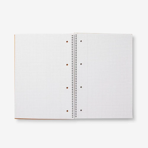 Flying Tiger Copenhagen Spiralli Kareli Kraft Kapaklı Defter A4