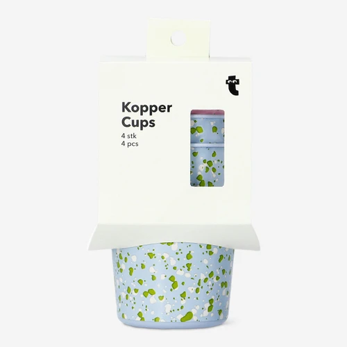 Flying Tiger Copenhagen 4'lü Desenli Plastik Bardak Seti