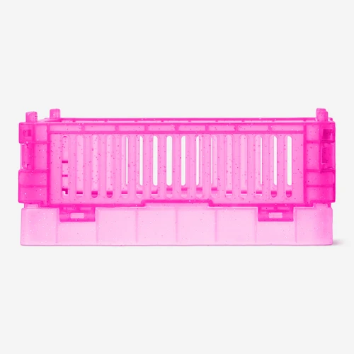 Flying Tiger Copenhagen Katlanabilir Açık Pembe Parlak Plastik Kasa 15 cm x 10 cm